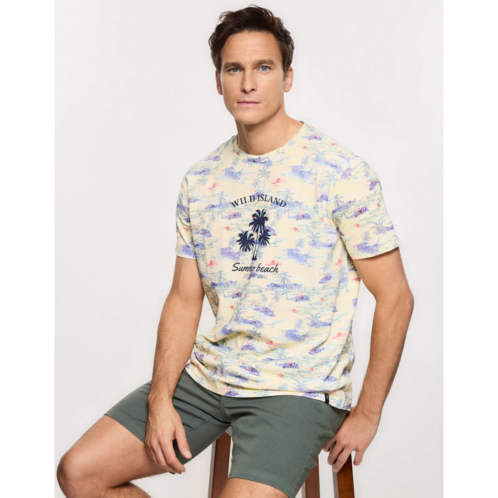 Camiseta Manga Corta Amarillo - Sunbay