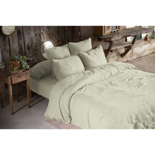 Housse De Couette 100% gaze De Coton Vert D'eau