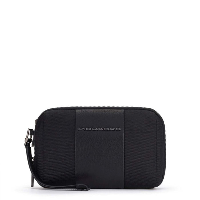 Piquadro Pochette uomo a due scomparti in tessuto riciclato