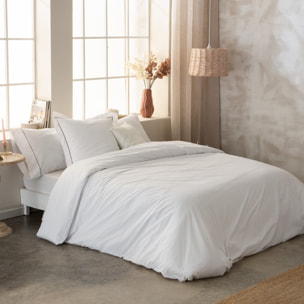 Housse de couette Blanc 100% coton 79 cm/2