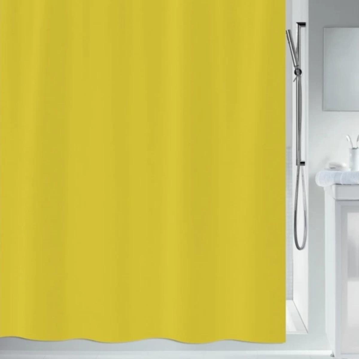 Rideau de douche Polyester PRIMO Jaune Spirella