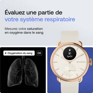 Montre santé WITHINGS Connecté Scanwatch 2 Rose Gold Sand 38mm