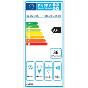 Hotte décorative murale DE DIETRICH DHB2934BX Rotator