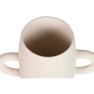 Florero Ceramica Beige 24x11x30 Cm