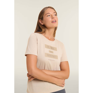 T-shirt da donna con grafica e slogan motivazionale