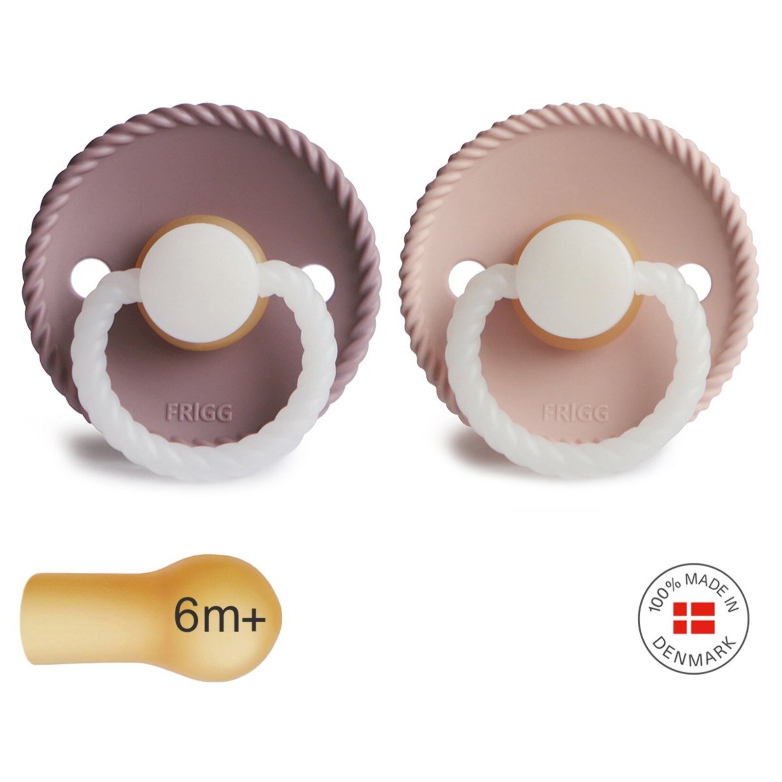 Frigg Pack 2 Chupetes Night Latex Rope