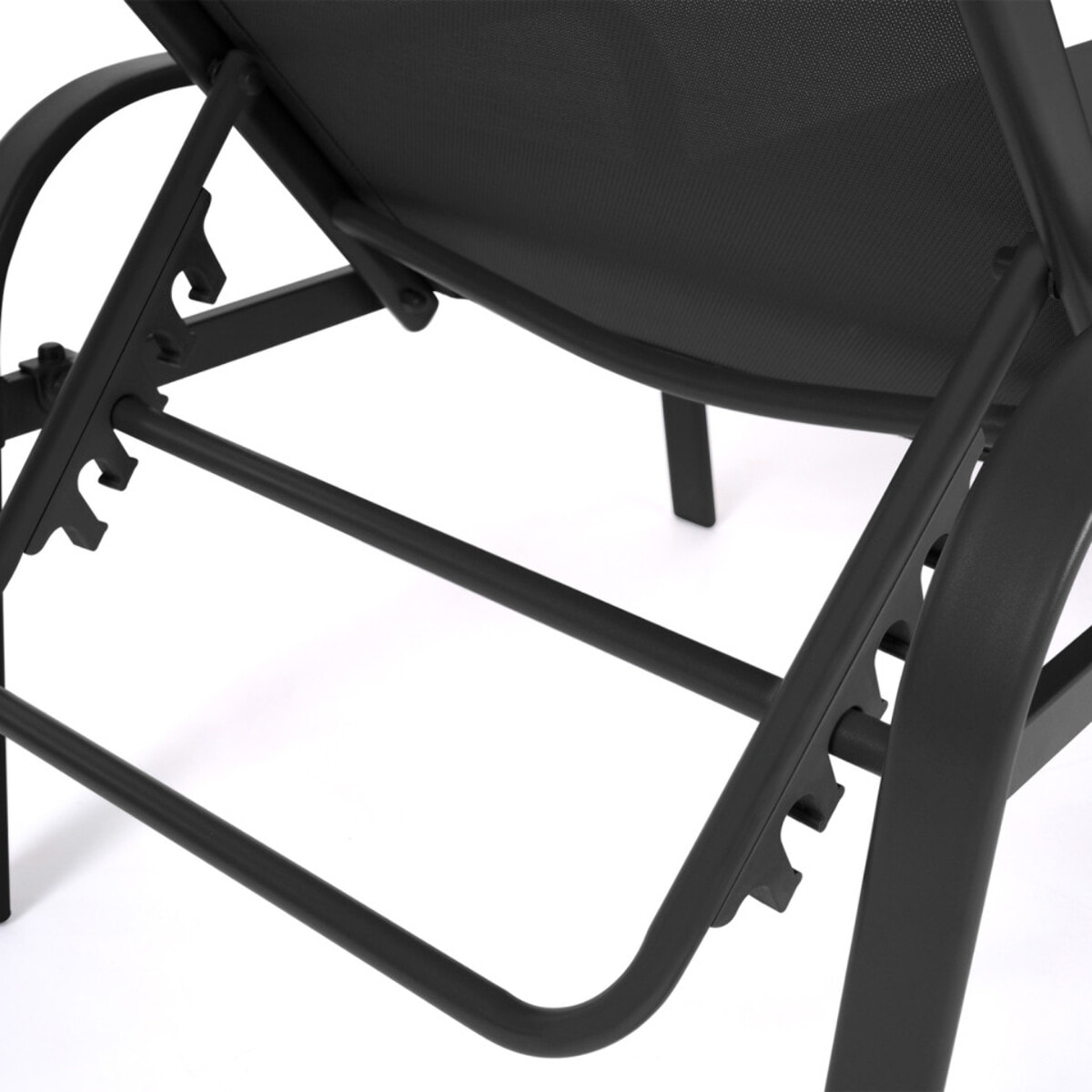 Transats inclinables 5 positions textilène - lot de 2