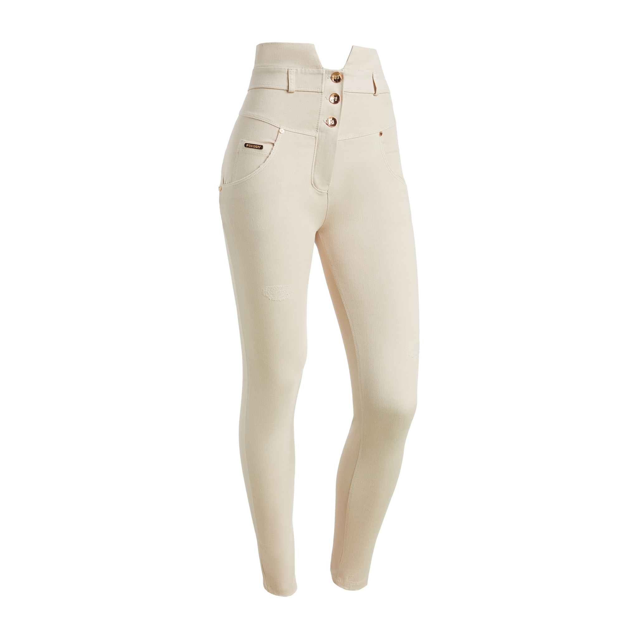 Pantaloni WR.UP® in tessuto navetta con vita stile bustier