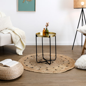 Table D Appoint Metal Martele Alia D35cm