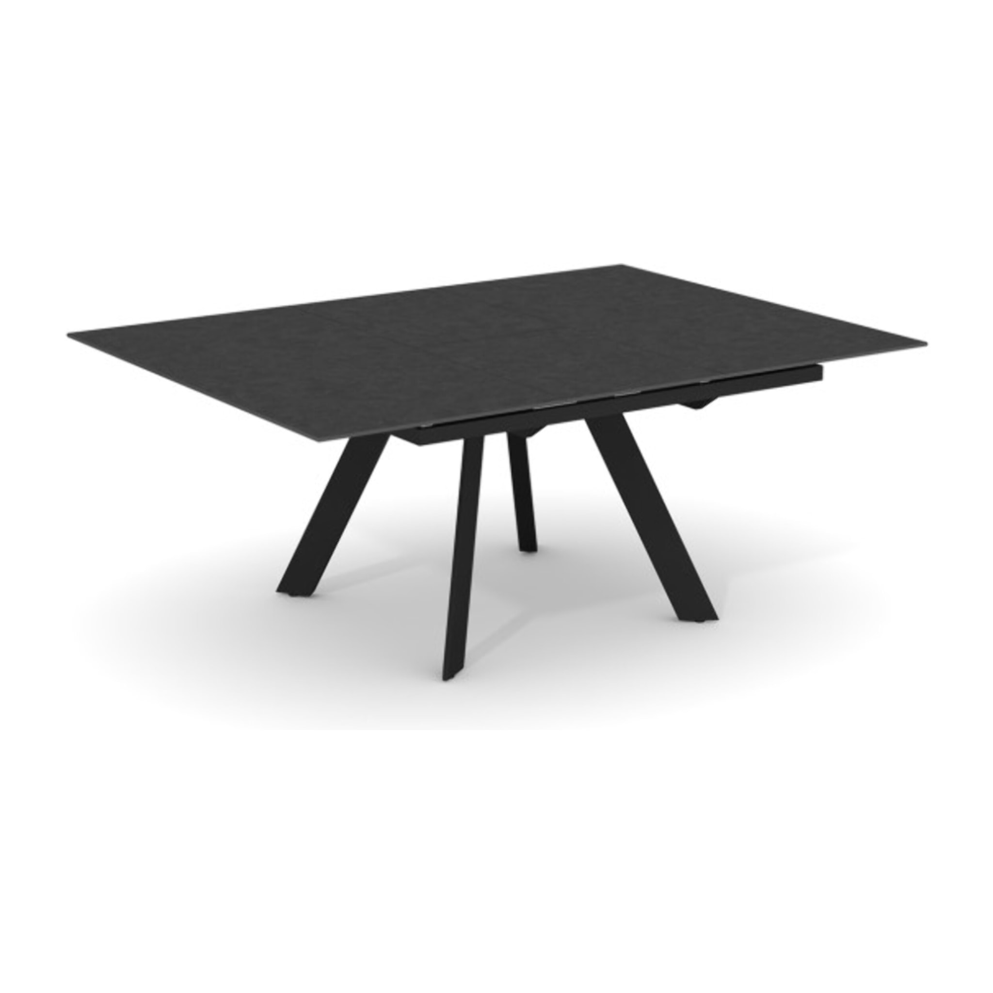 Table carrée en céramique extensible 190x140cm gris - PATRA