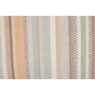 Cojin Lino Rayas 45x13x45 Cm