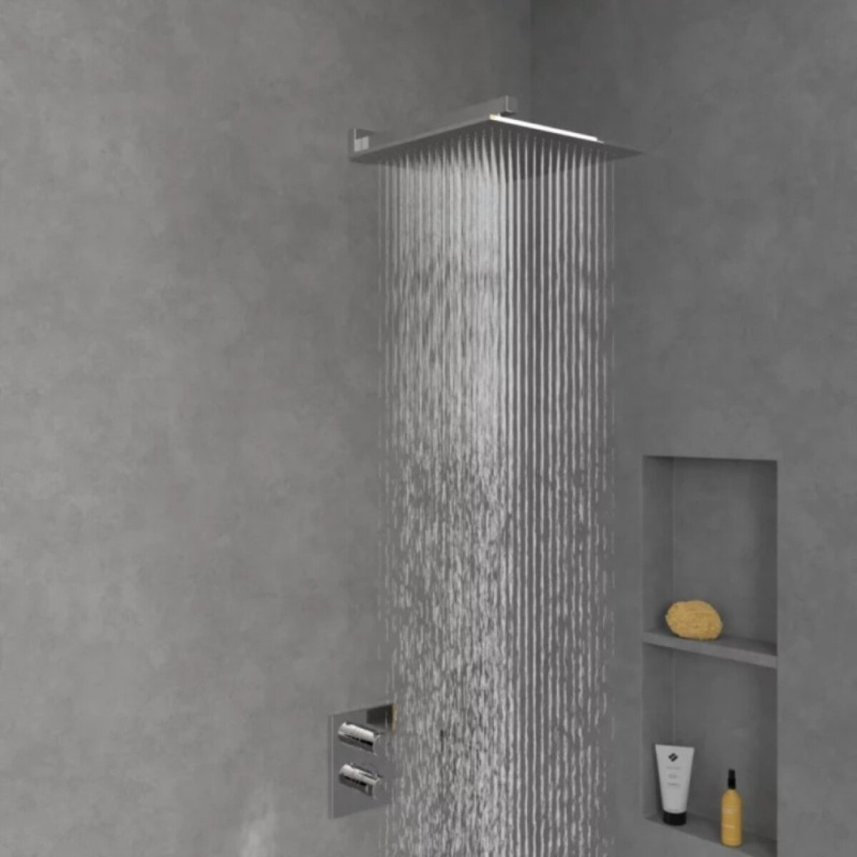 Douche de tête 350 Universal rectangle chromé