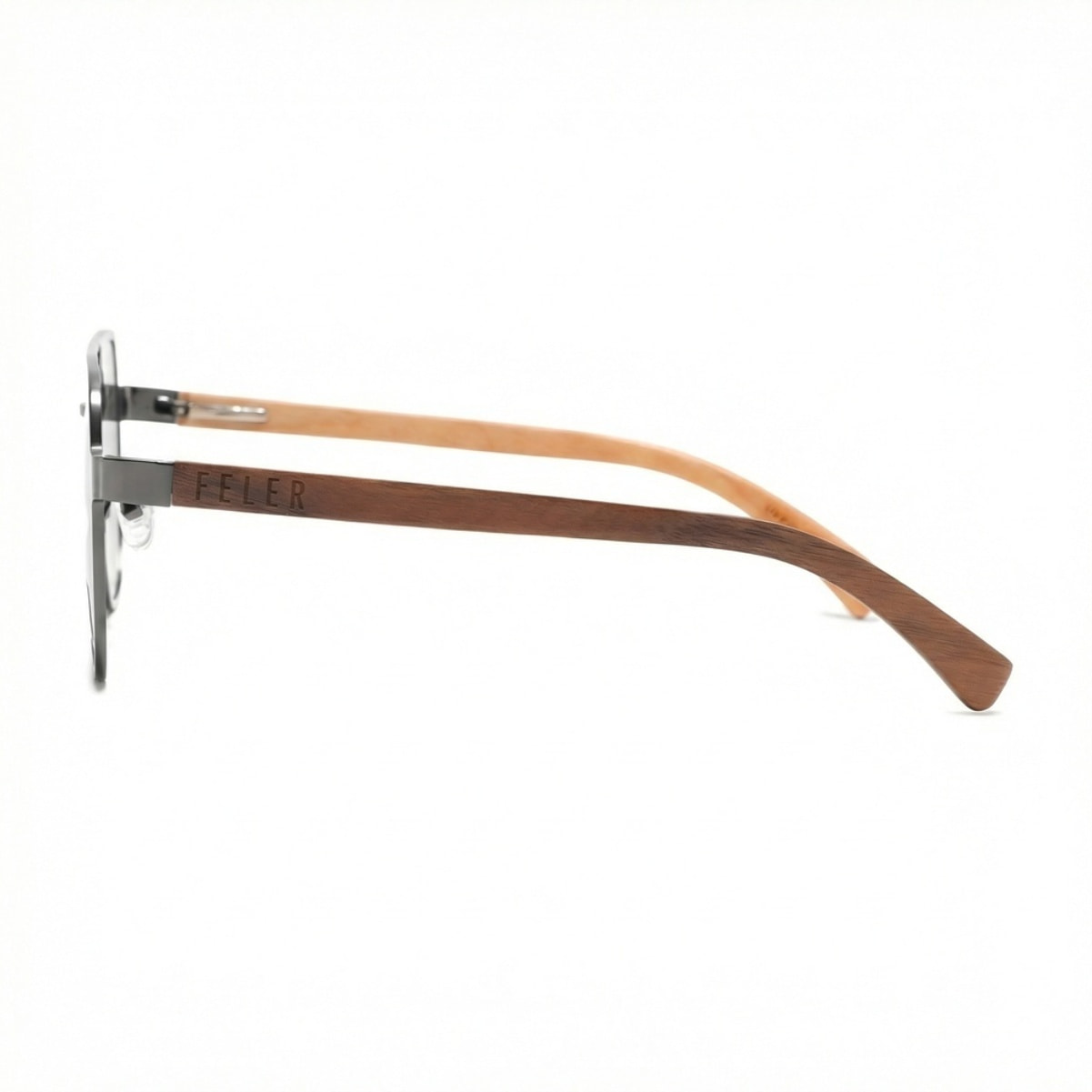 Gafas de Sol Feler 1801-3 Polarizadas de Madera Unisex 56 mm