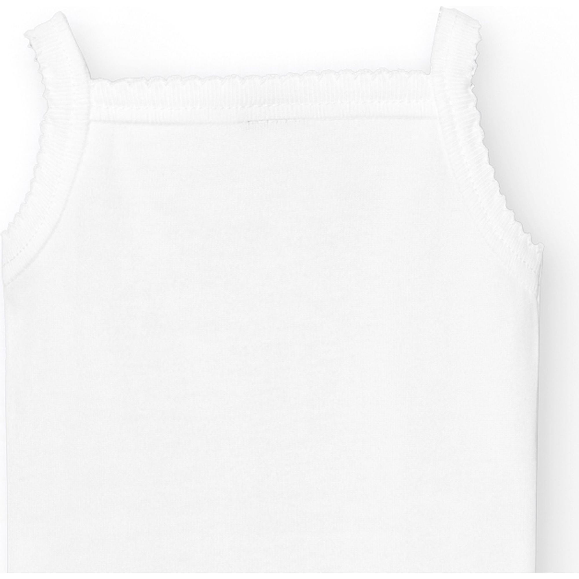 Body bebé tirantes finos canalé algodón