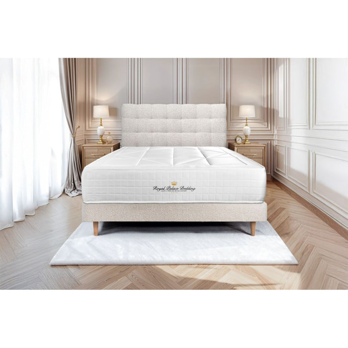 Lit Windsor Sommier bouclette - pieds bois