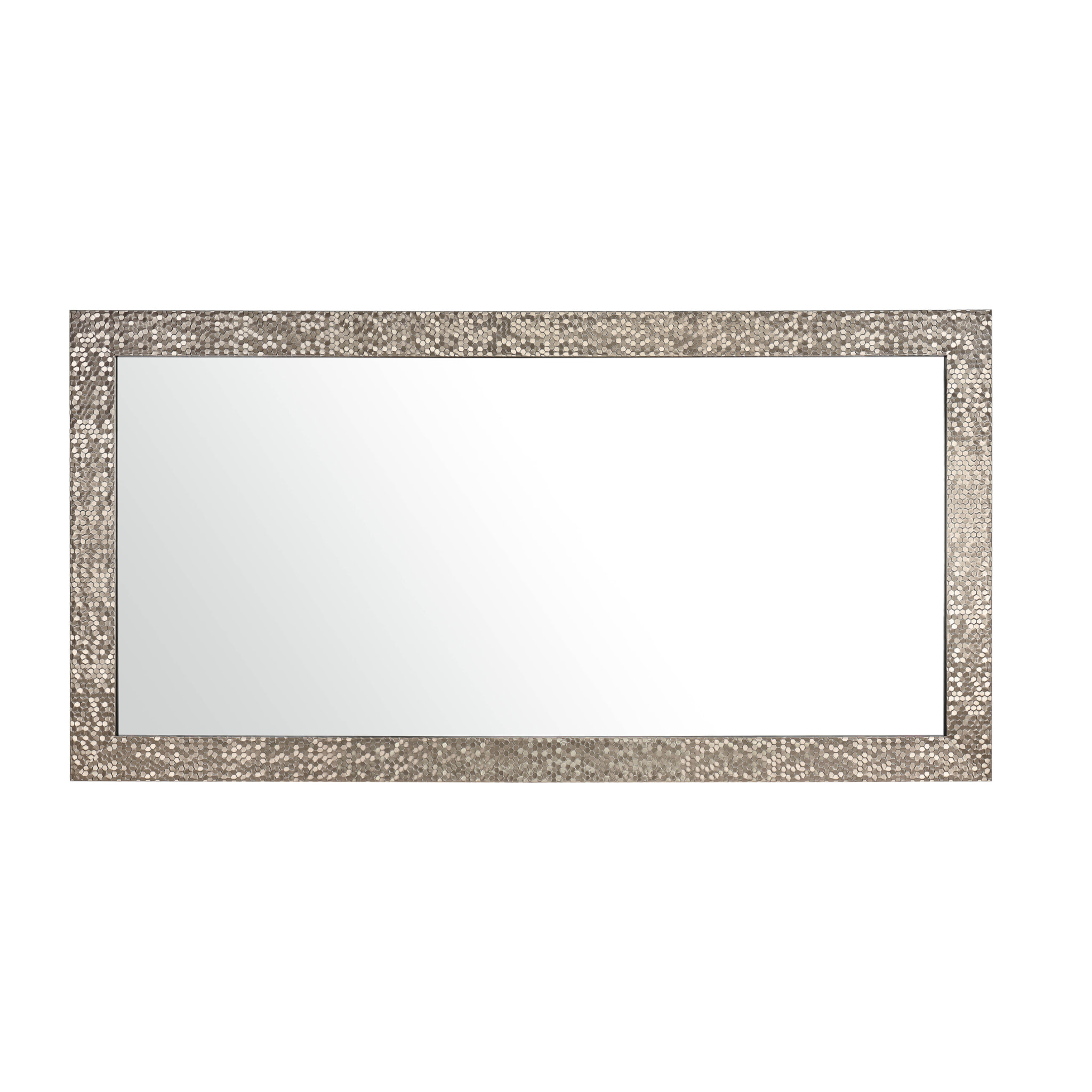 Espejo rectangular Confetti poliestireno dorado 143x73x2 cm