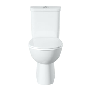 WC à poser avec réservoir et abattant softclose, sans bride, blanc alpin (longueur 70cm)