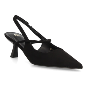 Zapato salón destalonado con tiras