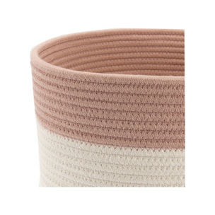 Panier de rangement 30x30 cm bicolore - LOUNI 585