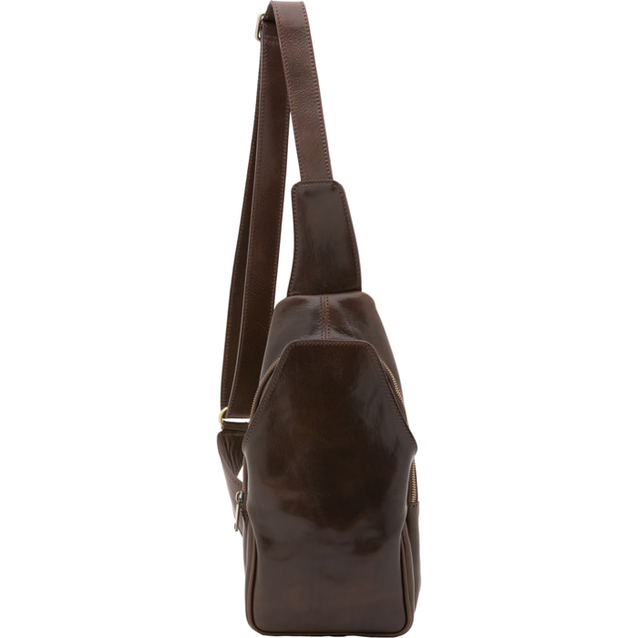 Marsupio  da uomo In Vera pelle Made in Italy 33x17x7 cm