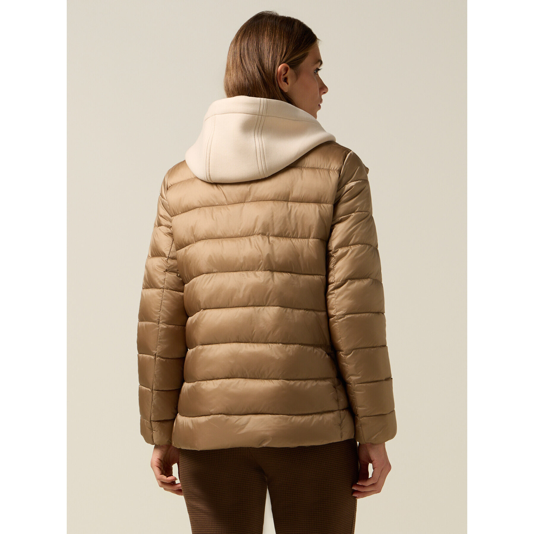 Oltre - Piumino combinato - Beige