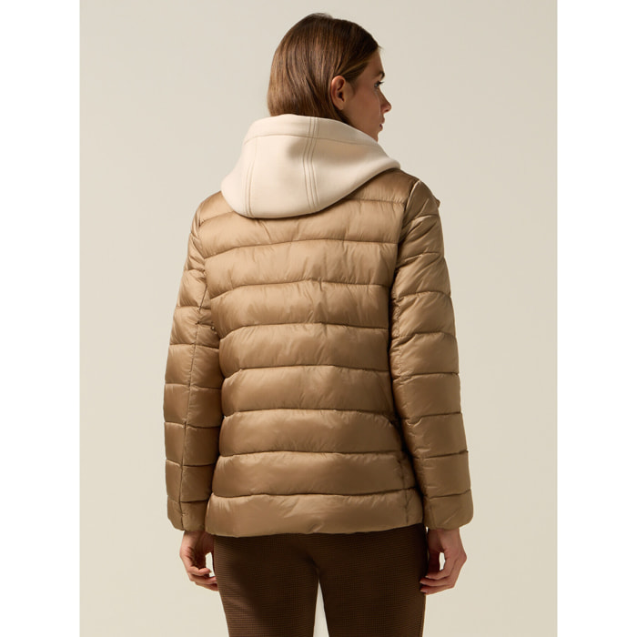 Oltre - Piumino combinato - Beige