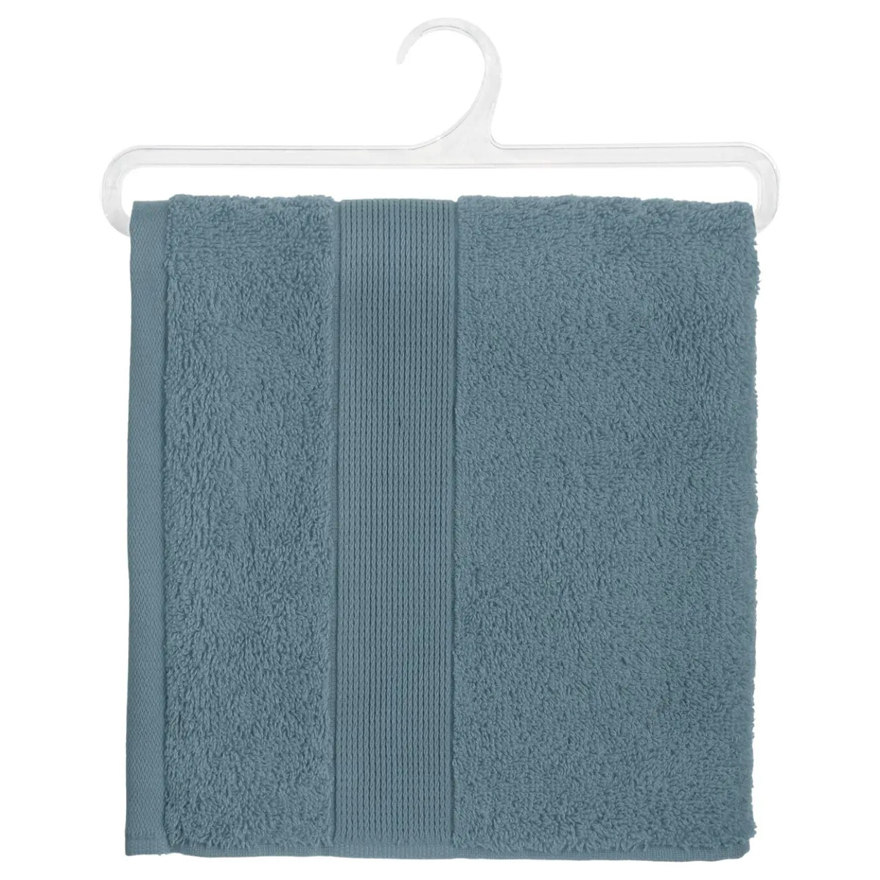 Serviette de toilette "Praia" coton bleu orage 50x90cm