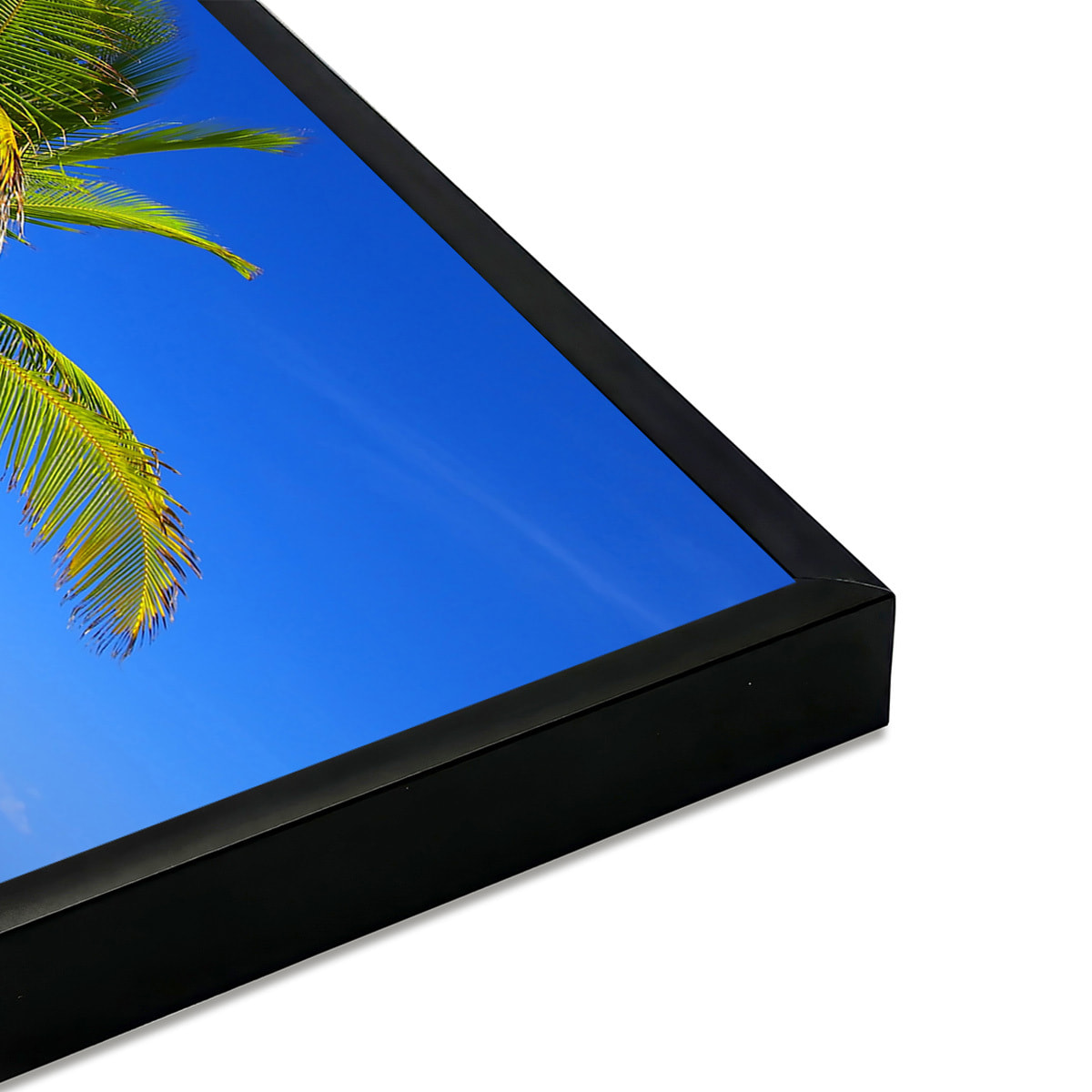 Affiche encadrée plage tropicale Affiche + cadre en métal - Noir