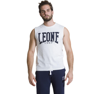 Camiseta de hombre Leone Basic de algodón sin mangas