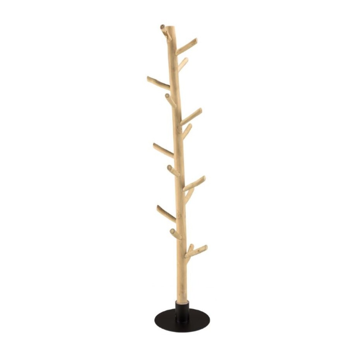 WILL - Porte-manteau multibranches en teck naturel