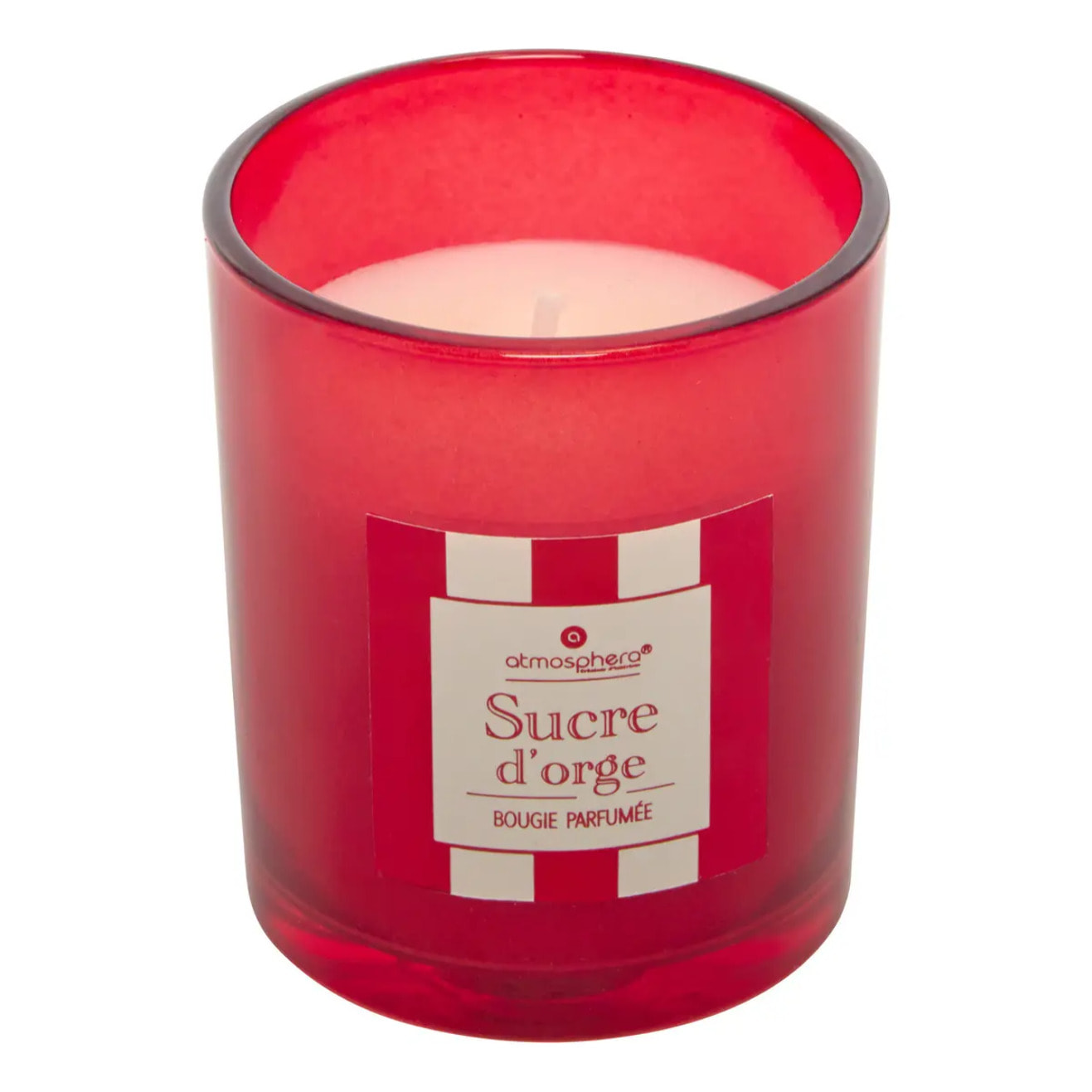 Bougie parfumée cracker 89 gr avec pot en verre assorti