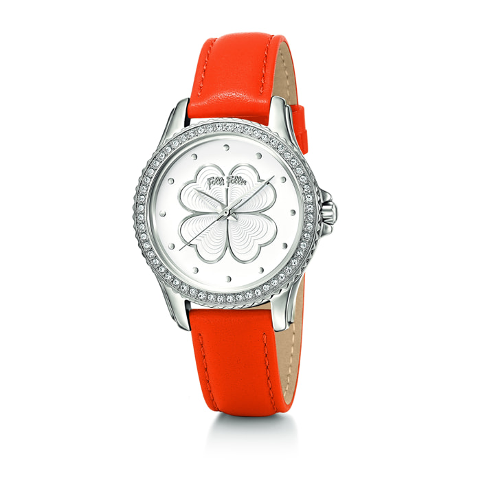 Reloj Folli Follie WF15A031SPW Mujer Analogico Cuarzo con Correa de Cuero