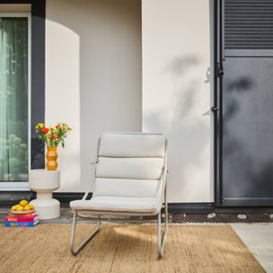 Fauteuil relax acier (lot de 2) EDENA