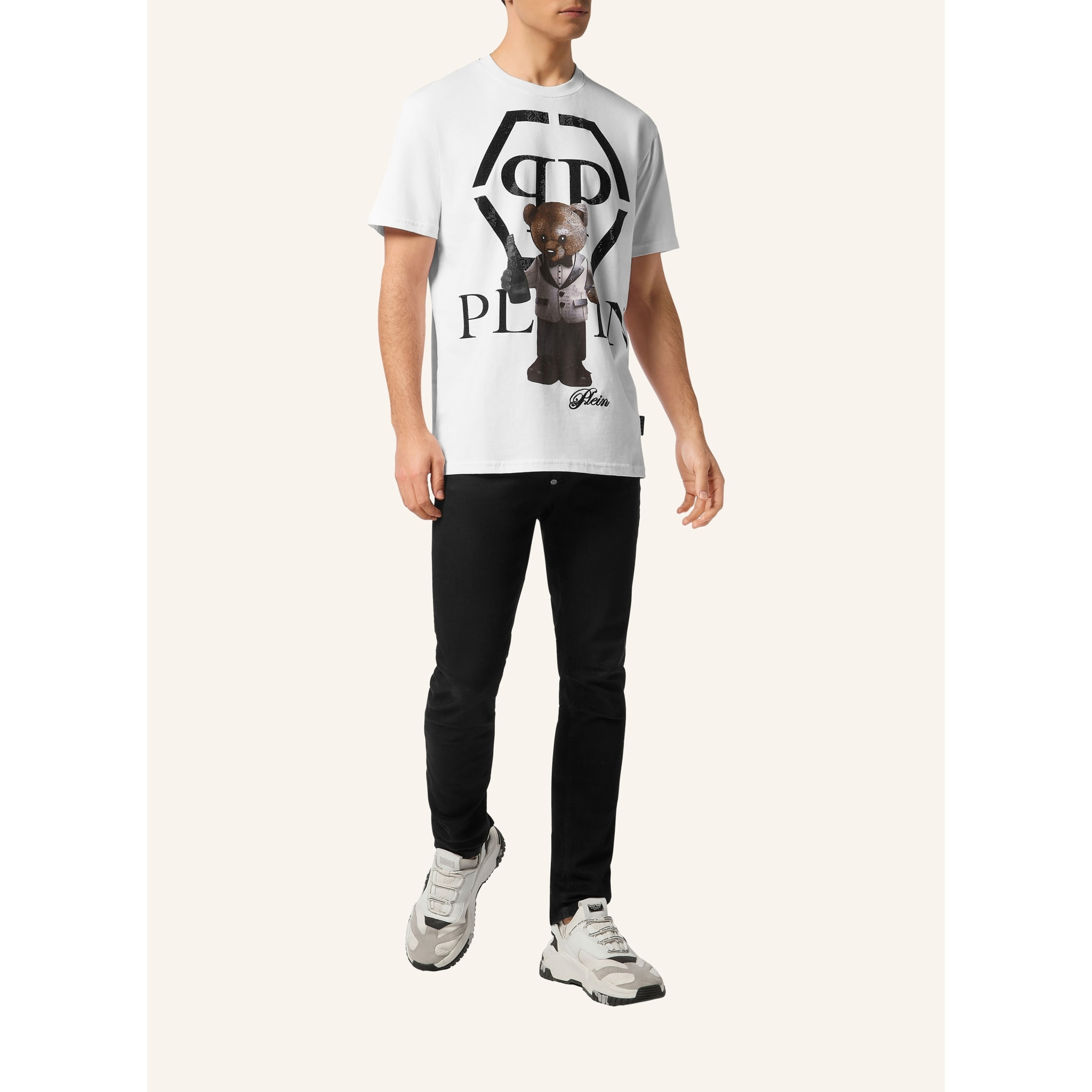 PHILIPP PLEIN Camiseta Cuello Redondo Ss TEDDY