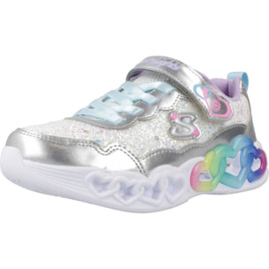 Zapatillas Niña de la marca SKECHERS  modelo INFINITE HEART LIGHTS - FRE Silver