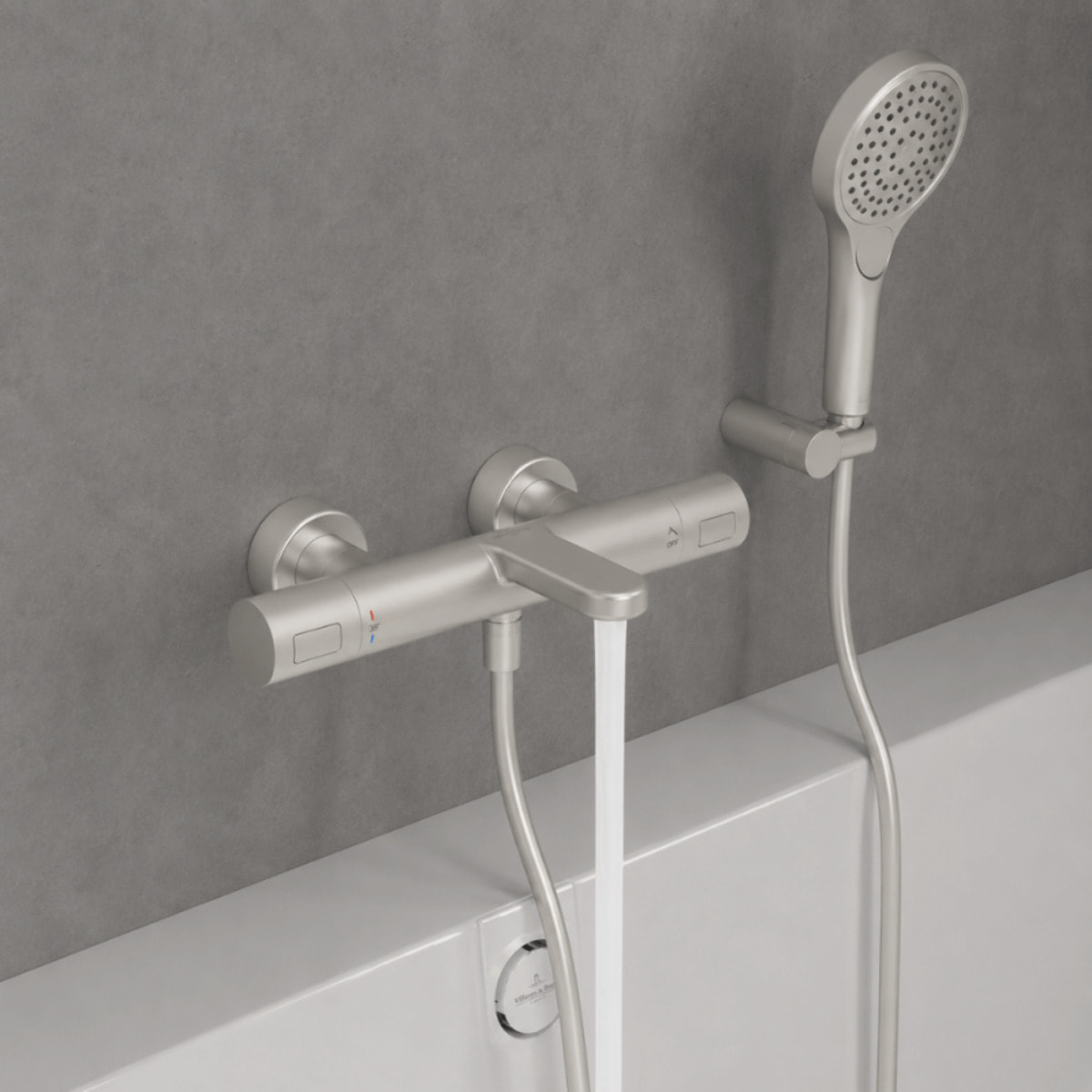 Mitigeur bain douche thermostatique VILLEROY ET BOCH Universal Taps & Fittings rond