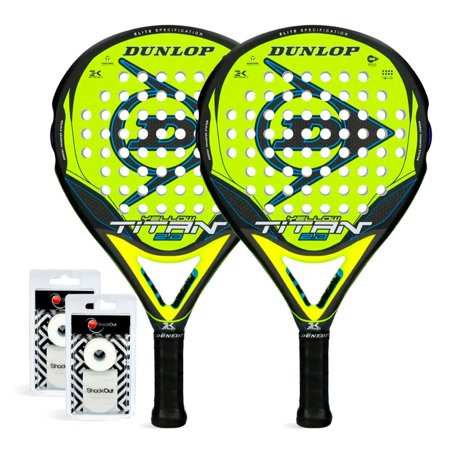 Dunlop Titan 2.0 Duo Pack Yellow Blue - 169,95 €
