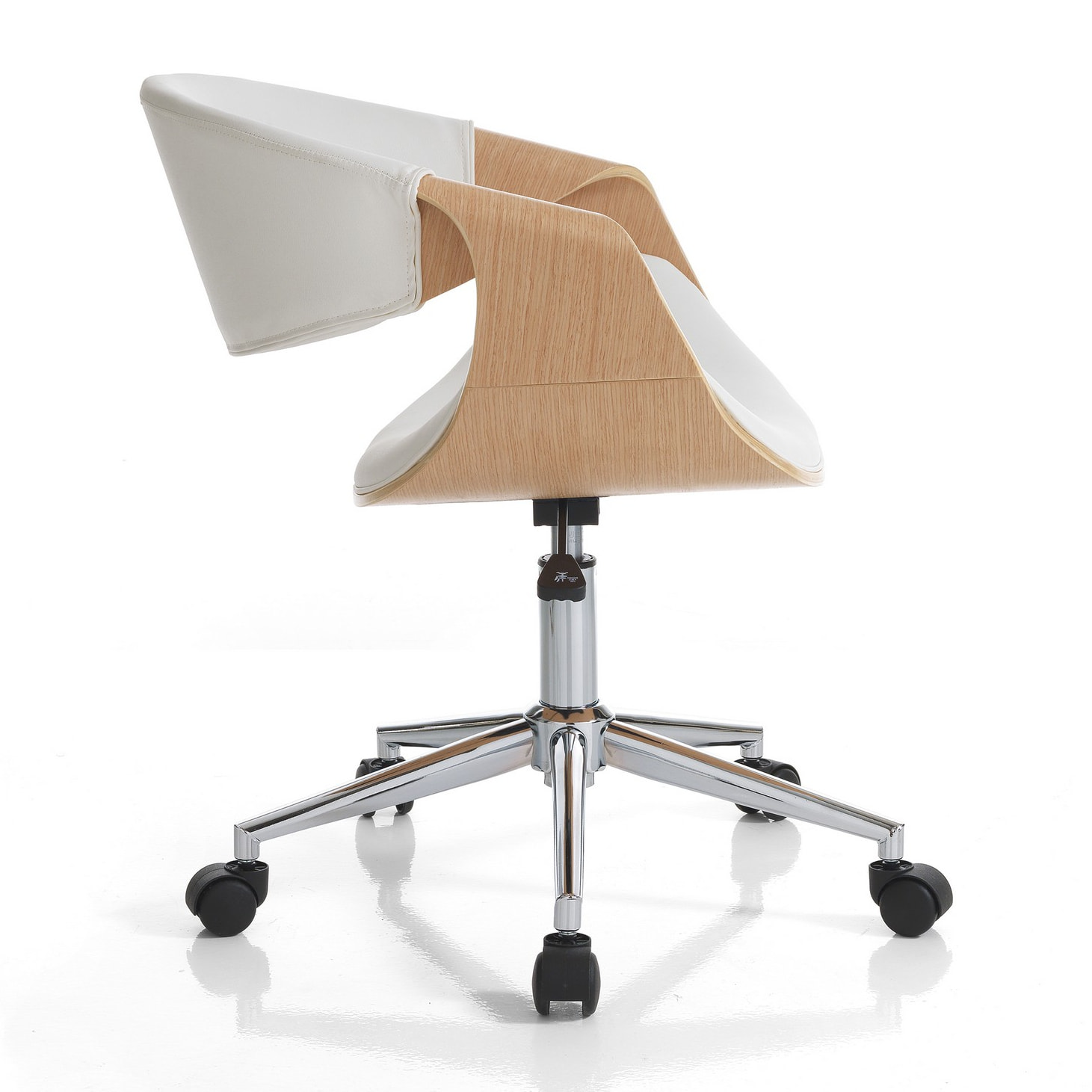 Tomasucci Fauteuil de bureau VISBY WOOD Blanc