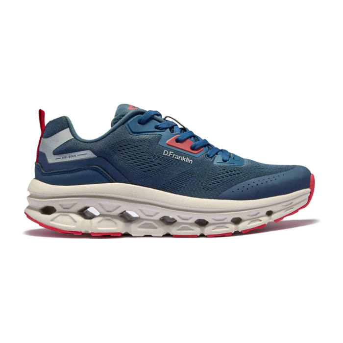 Zapatillas Deportivas Hombre Aero Dual Azul Marino / Rojo