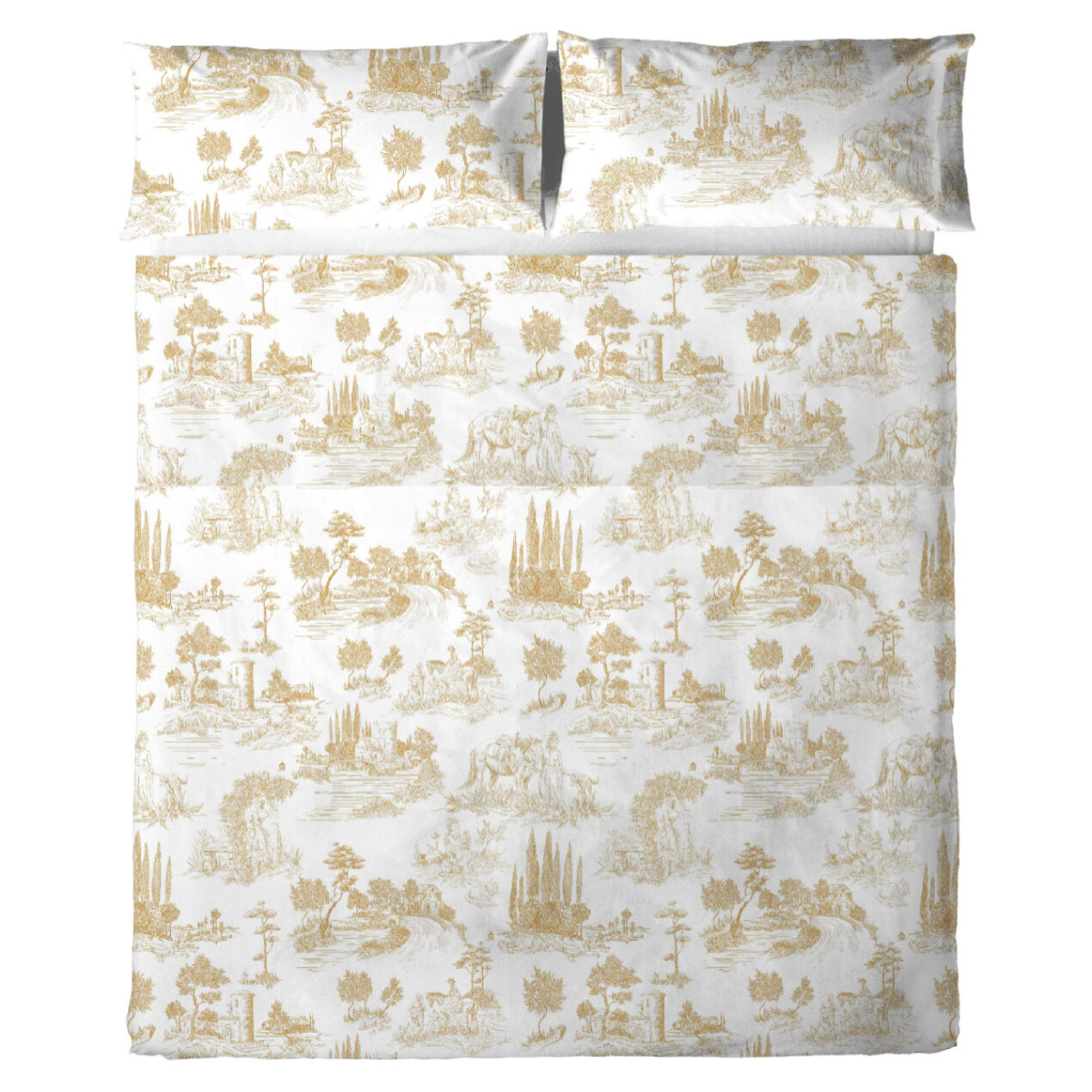 Sábana Encimera El Caballo Paisaje Toile De Jouy - 100% algodón - 150 hilos