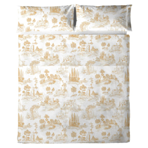 Sábana Encimera El Caballo Paisaje Toile De Jouy - 100% algodón - 150 hilos