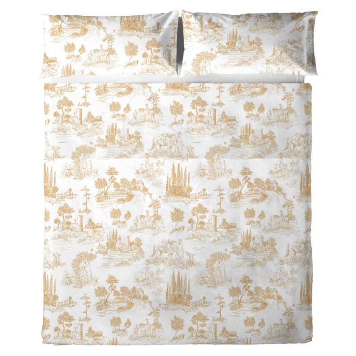 Sábana Encimera El Caballo Paisaje Toile De Jouy - 100% algodón - 150 hilos