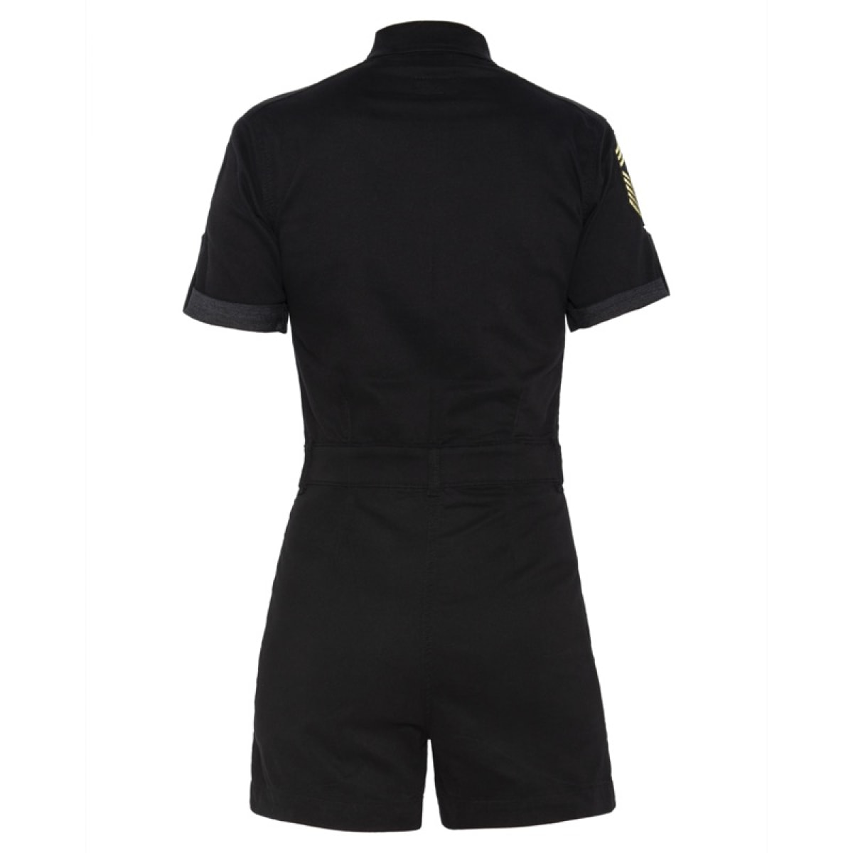 TRSWIFTW SHORT JUMPSUIT WITH MILITARY BADGES IN TENCEL 63% COTTON 18% TENCEL 15% POLYESTER 4% ELASTANE Nero