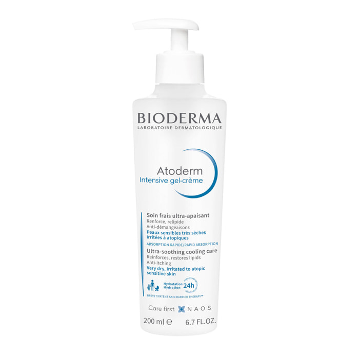 Atoderm Intensive Gel-Crème - Soin Frais Ultra-Apaisant Peaux sensibles