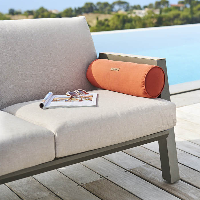 Traversin d'extérieur "Korai" terracotta 45x15cm