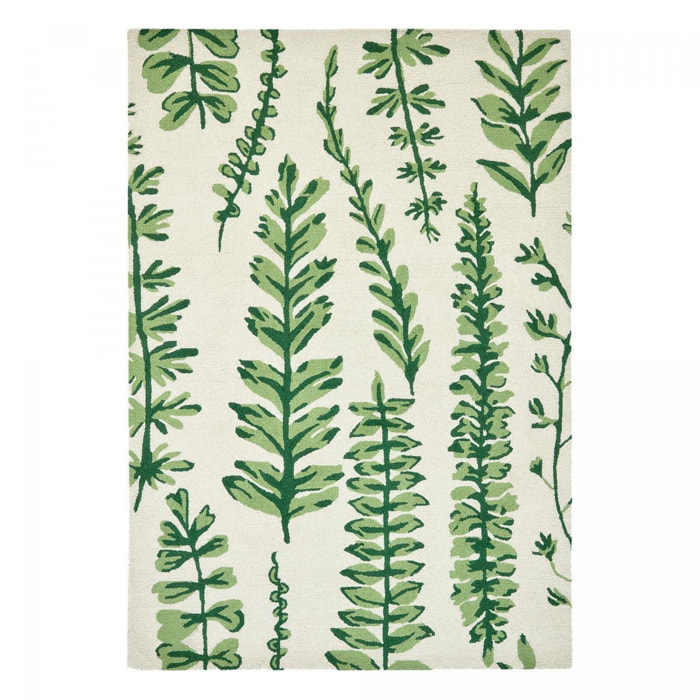 Tapis salon et chambre fait à la main en laine motif floral CEBI