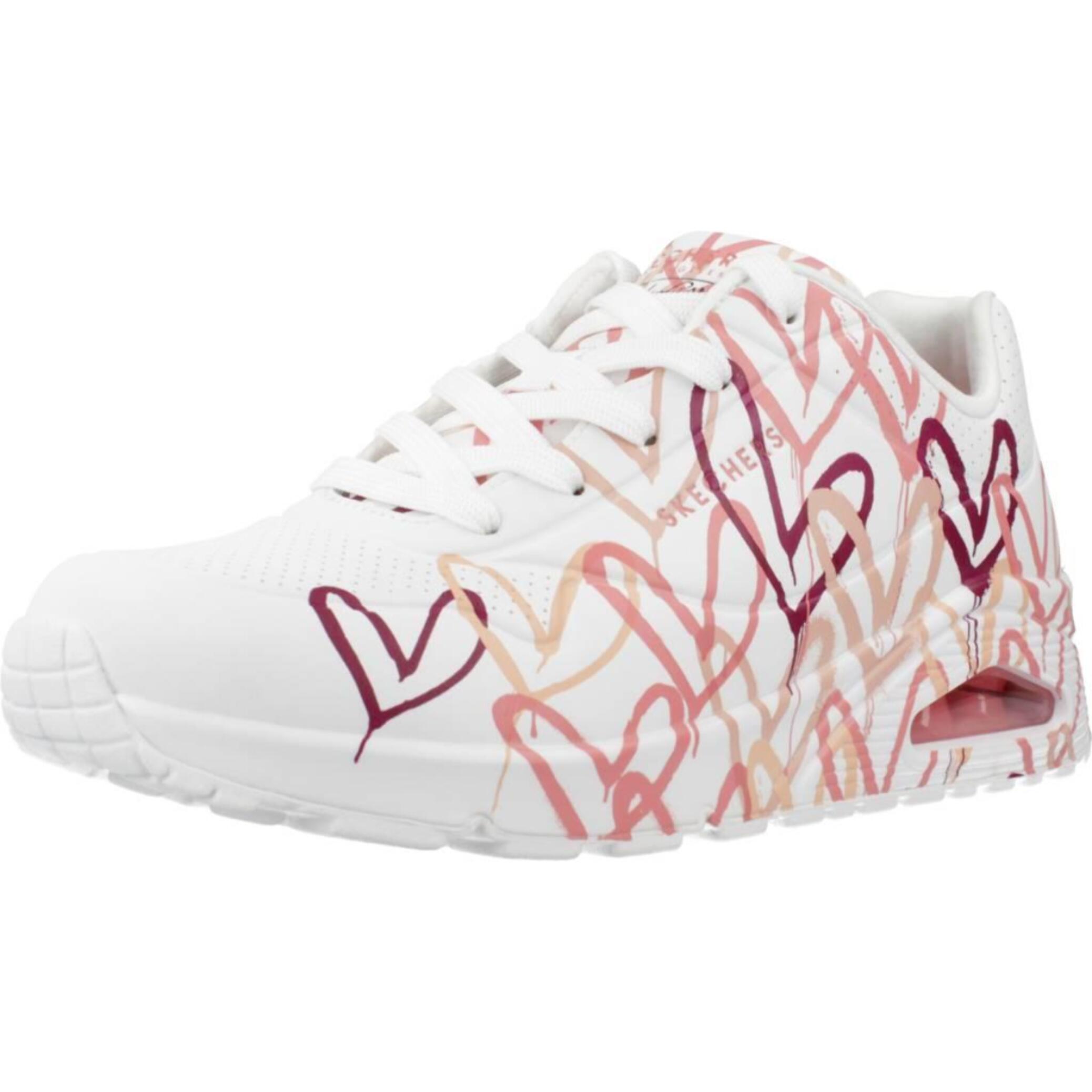 Sneakers De  Mujer Uno-spread The Love Blanco