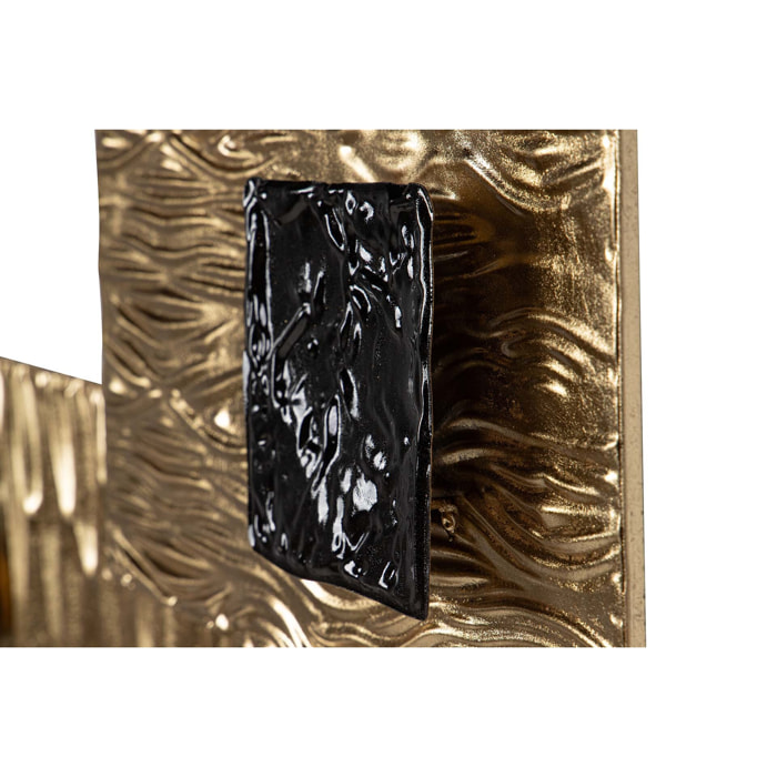Adorno Pared Metal Dorado Negro 63x5x126 Cm
