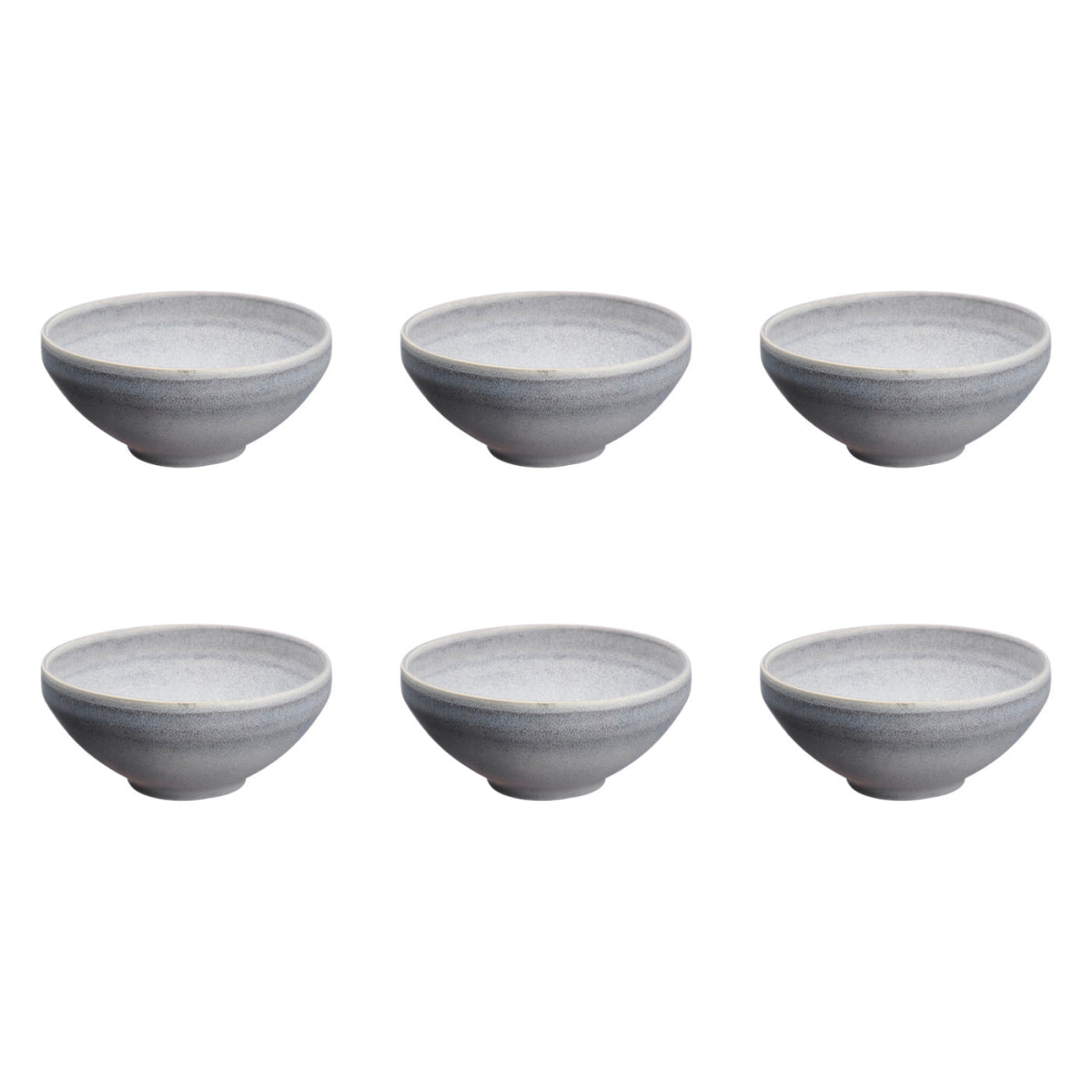 Bol STONE Ø15cm - 6 pièces - Gris lune