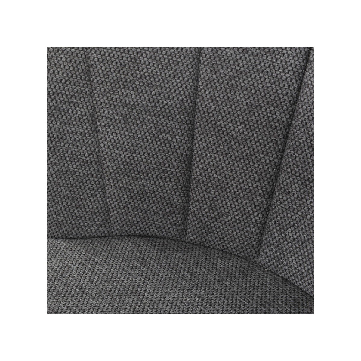 Chaise de Bar 105 cm avec dossier en tissu et piètement noir - CARMEN